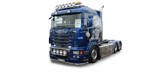 Scania L Roll-off-LKW multibucket